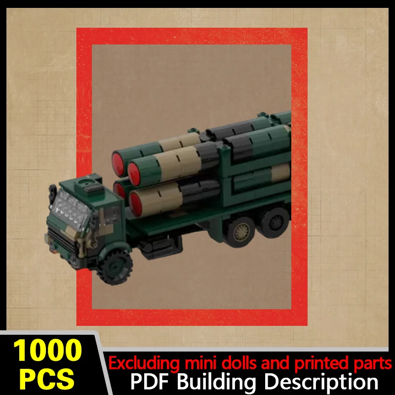 HQ-9 Carrier Vehicle Model MOC Building Bricks War Equipment Modular Technology Gifts Holiday Assemble Children Toys Suit