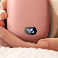 2-in-1 USB Rechargeable Winter Hand Warmer Power Bank Mini Hand Warmer Electric Heater Pocket Warmer High Capacity Winter Gift