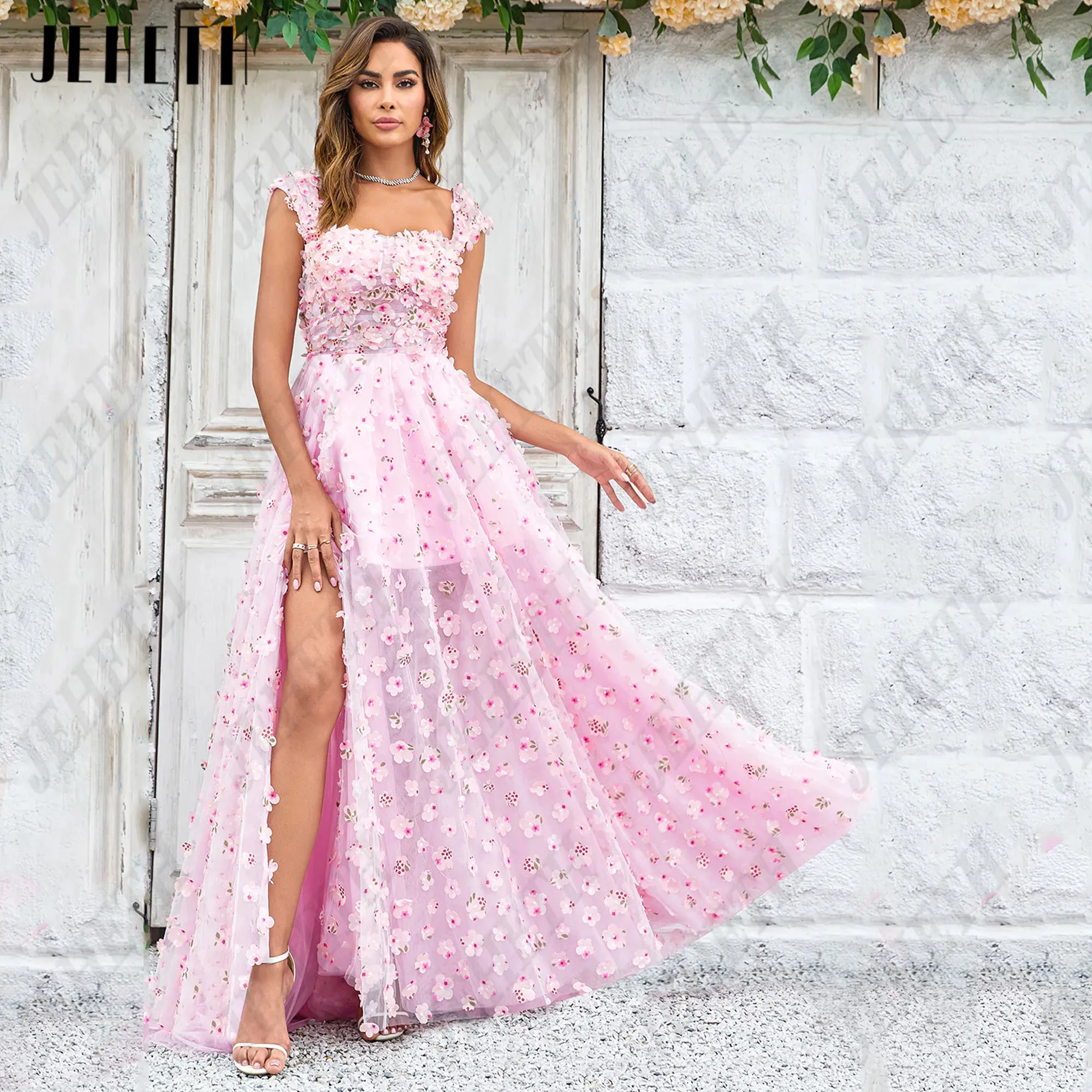 Guitar Hcondamned-Robe de Soirée en Dentelle Brodée, Fendue sur le Côté Personnalisée, Quelle que soit la Casquette, les Manches, les Fleurs PastrolJeheth Embroidery Lace Prom Party gowns cap sleeves fleurs pastrol Eve