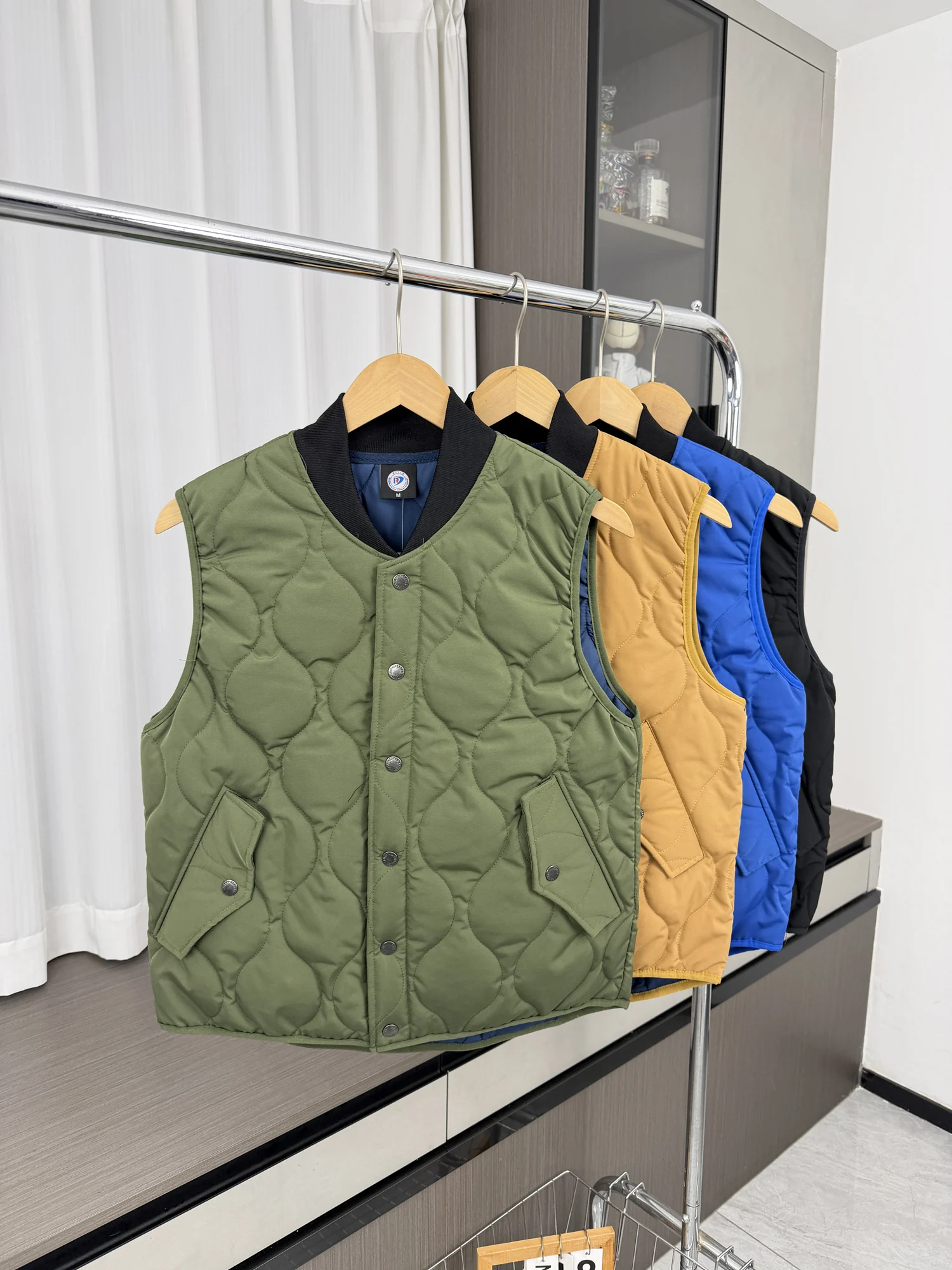 

Мужской стеганый хлопковый жилет Faion Urban, приталенный крой, воротник-стойка, теплый, с ромбовидной строчкой, для носки поверх одежды, осень-зима