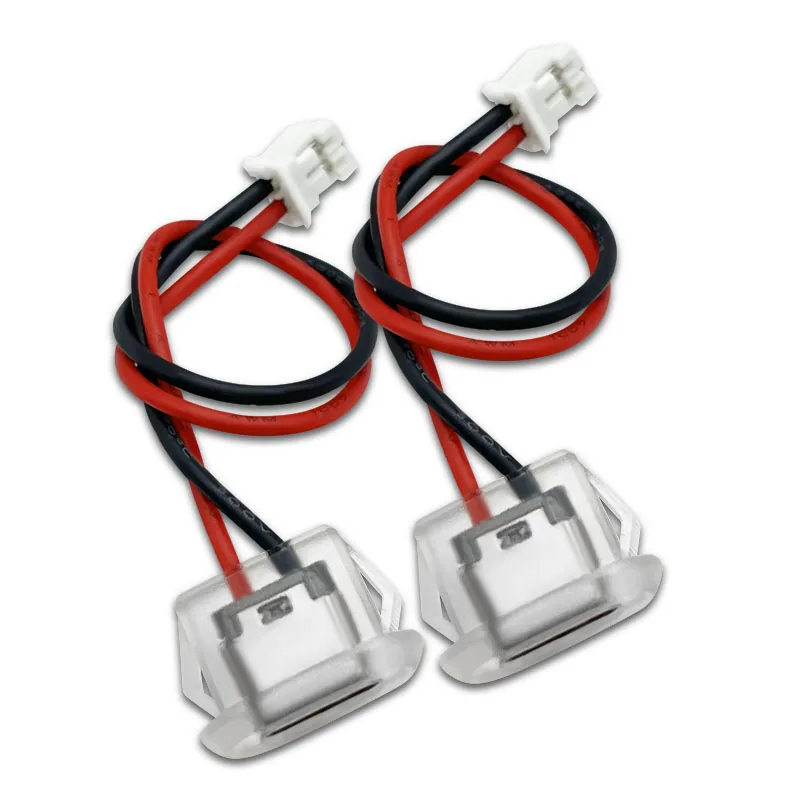 10 pieces of 2-pin transparent USB-C connector female socket Type-C 3A power extension cord welding charging plug replacement