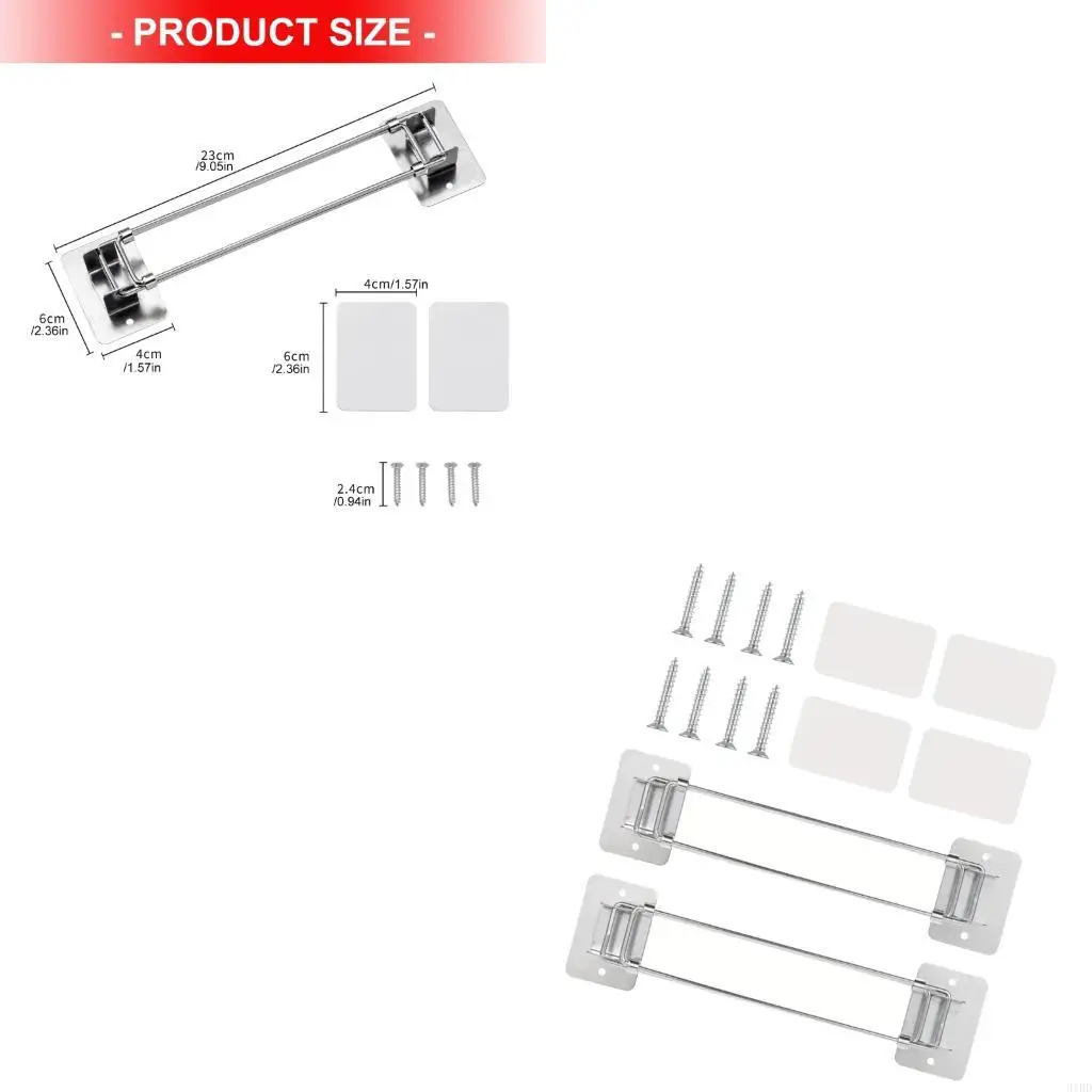 

Corner Shower Storage Rod Stainless steels Expandable Campers Shower Storage Poles