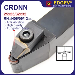 CRDNN2525M09 CRDNN2525M12 Turning Tool Ceramic PCD PCBN CBN Round Inserts CRDNN Lathe Cutter for RNMN RNGN 0903 1203 1204 Holder