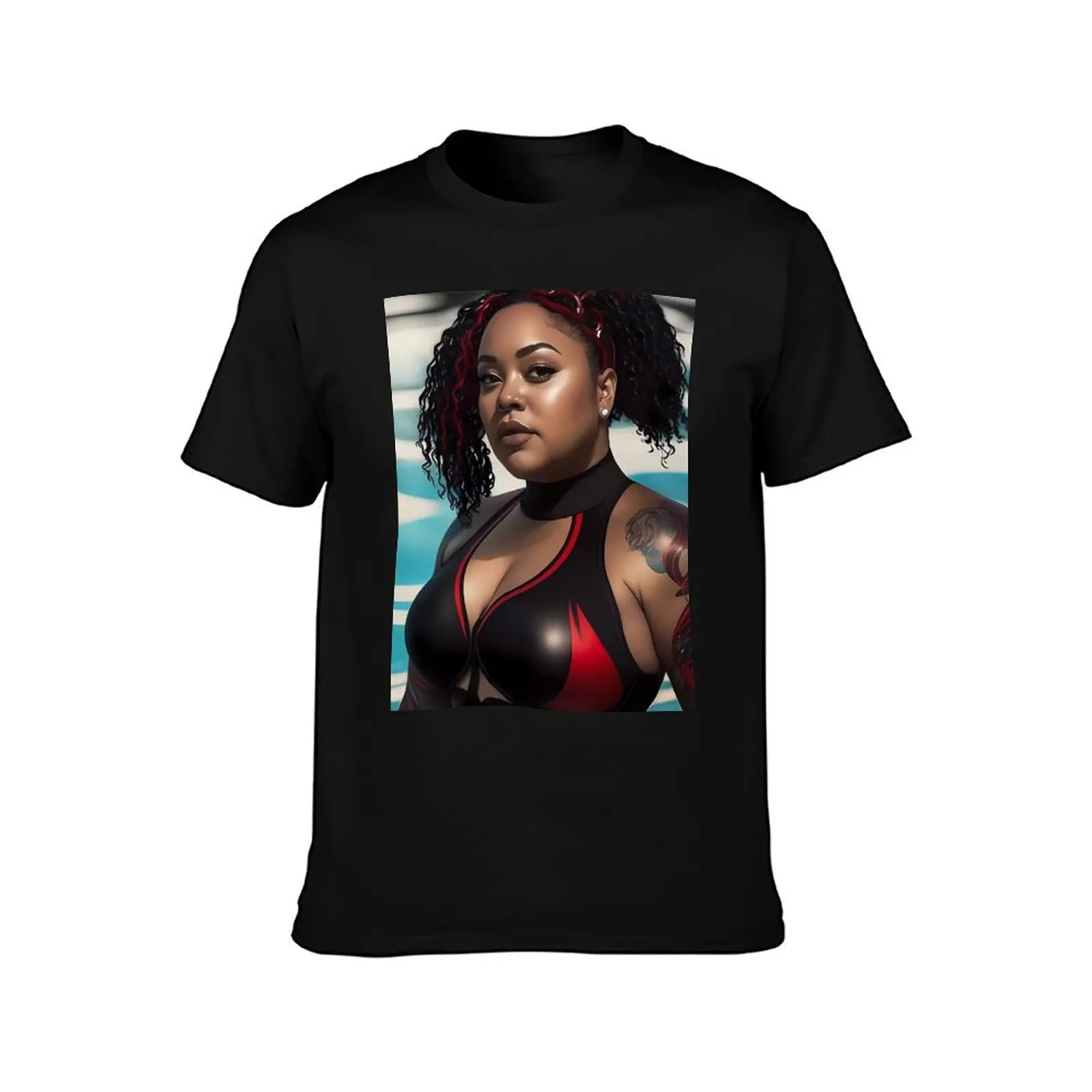 Summer Vibes, Curvy Summer, Copy of Curvy and Beautiful Superwoman, Swimmer Athlete. Female are strong. Sticker T-Shirt