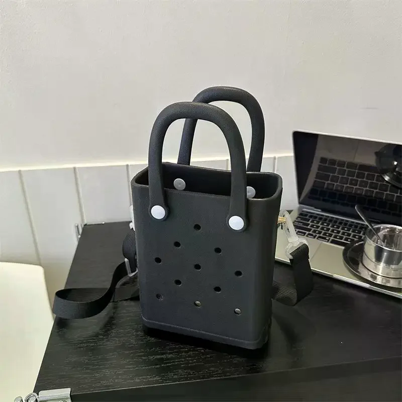 

Lightweight EVA Mini Tote Bag for Women Daily Shopping Travel Handbag for Outdoor Activity and Beach