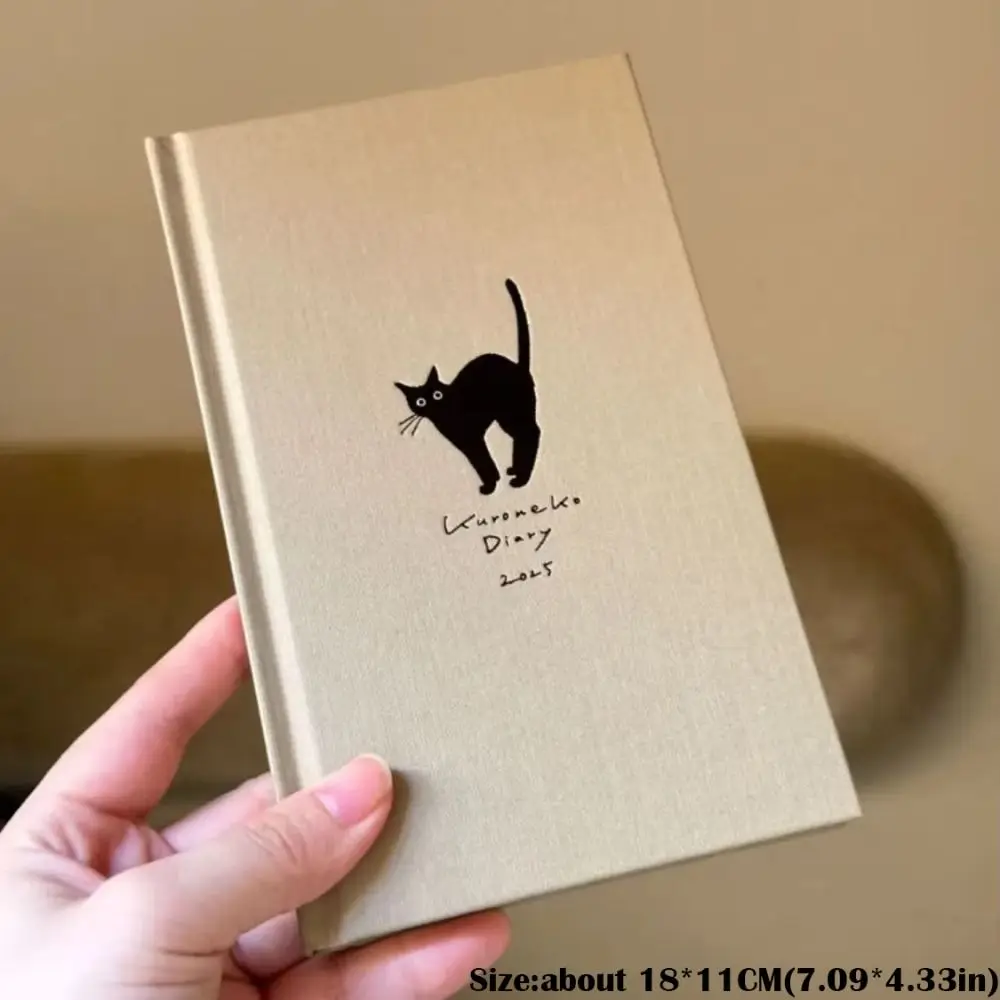 2025 B6 Cat Notebook Yearly Cartoon Stationery Kawaii Multifunctional Diary Book