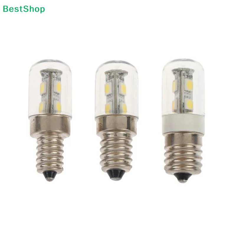 〔Y〕E12 E14 E17 LED Fridge Light Bulb 220V Refrigerator Corn Bulb LED Lamp Cold White Replace Halogen Chandelier Lights