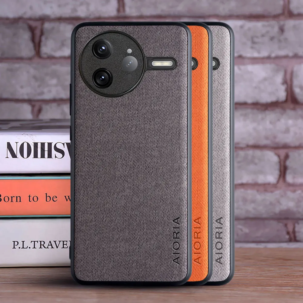 Case for Poco F7 Pro Leather Fashion Soft TPU Master Hard Textile Leather Fashion Phone Cover for Poco F7 Pro Case Funda Coqua