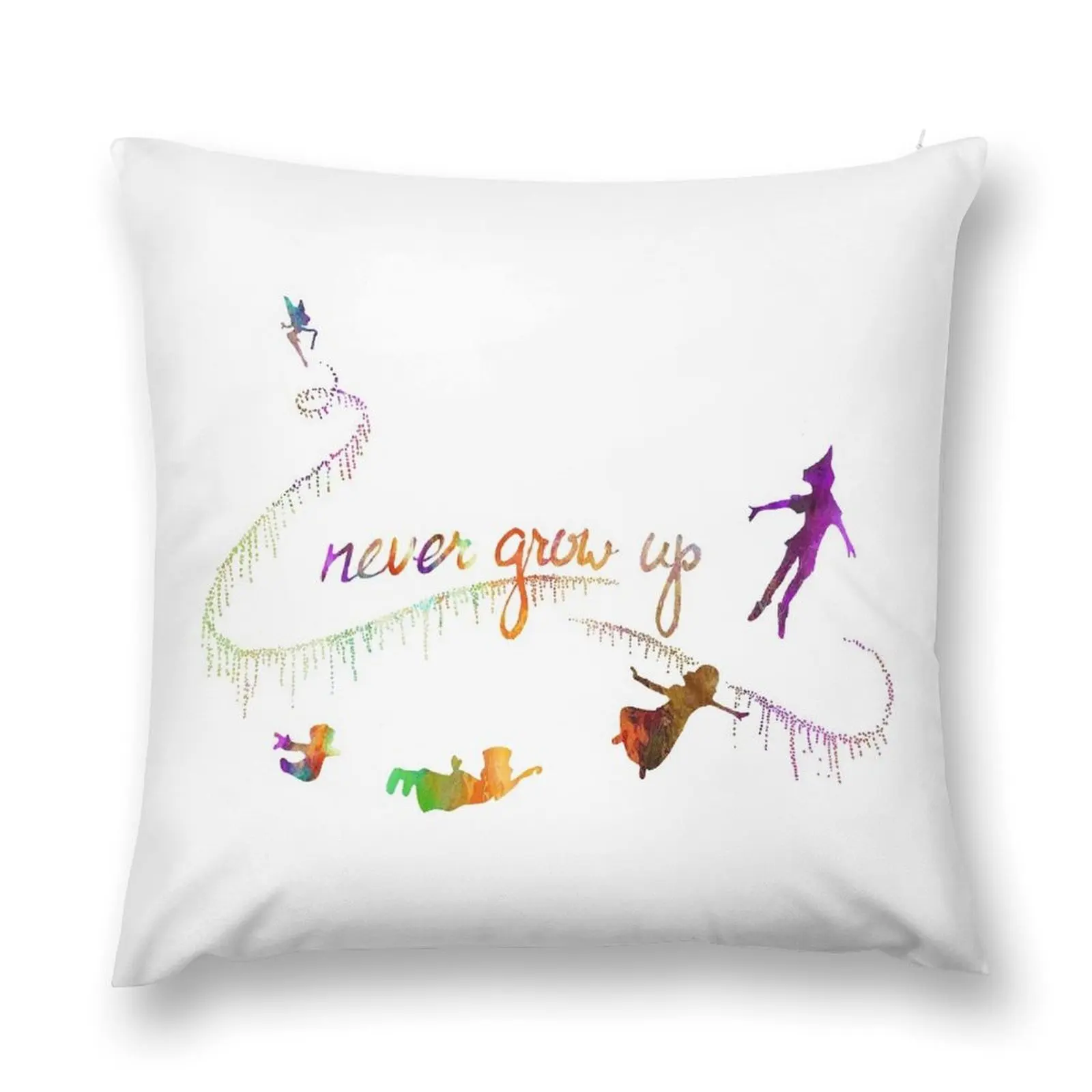 

NEVER GROW UP COLORFULL Throw Pillow Pillow Case Sofa Cushion covers for pillows bed pillows pillow