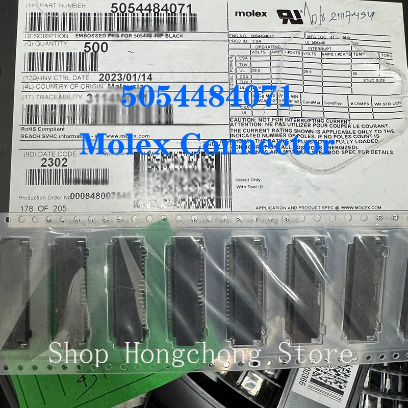 10pcs MOLEX 5054484071 505448-4071 CONN HEADER SMD R/A 40POS 1.25MM Connector Passive Components  100% New Original