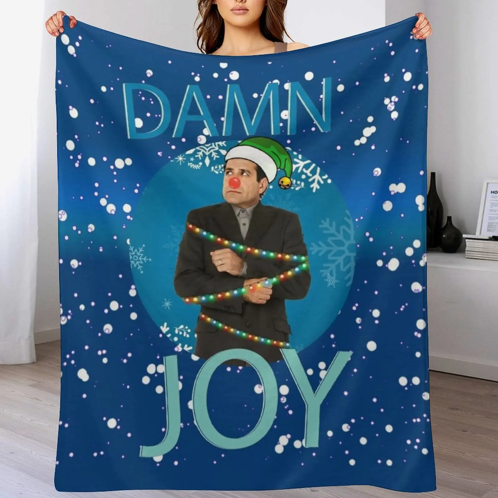 Adrian Monk Christmas Throw Blanket