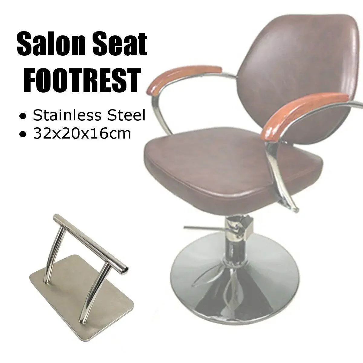 

Durable Stainless Steel Footrest for Barber Salon Tattoo Hairdressing Seat Floor Chair Stand