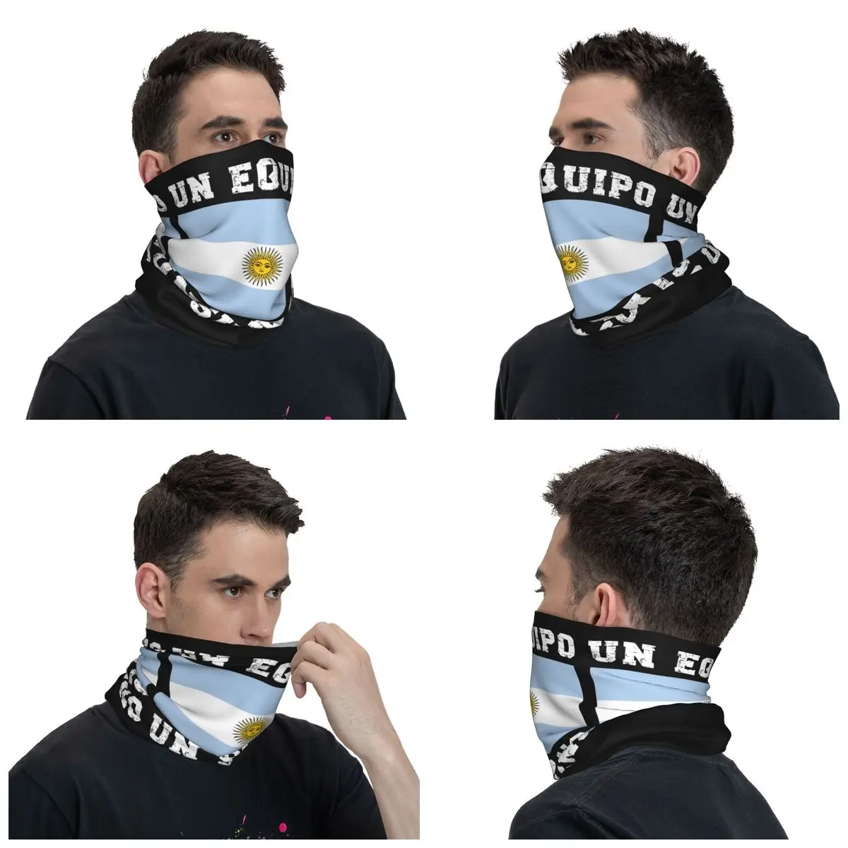 Argentina Argentine Football 2022 Bandana Neck Cover Printed Balaclavas Face Scarf Multifunctional Headwear Hiking Unisex Adult