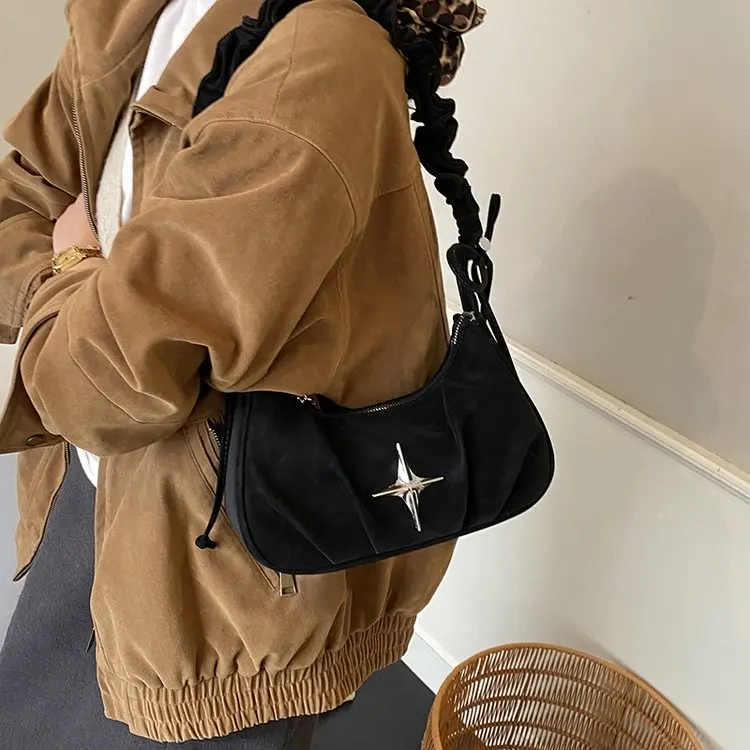 

Structured Square Body with Two Pockets, Adjustable Crossbody Strap, Vintage-Inspired Hardware, New 2026 Look