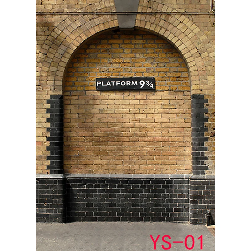 SHENGYONGBAO Vinyl Custom Brick Wall 9 3/4 Station Photography Backdrops Prop Vintage Heaven Magical Studio Background SS-9051