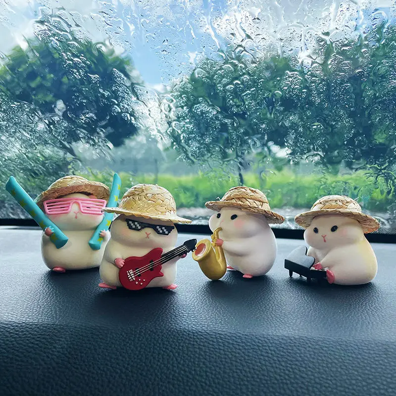 

Серия хомяка Clark Band, слепая коробка, фигурка флокированной куклы, милая мышь, настольное украшение, модная игровая тайна коробка, подарок-сюрприз