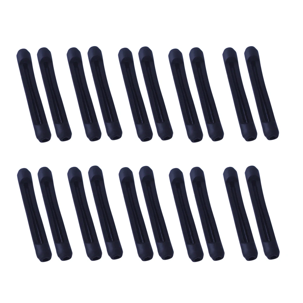 

20 Pairs Slip Soft Silicone Glasses Leg Cover Replacement Temple Foot Sleeve Eyewear Eyewear Frame Cover Accessories