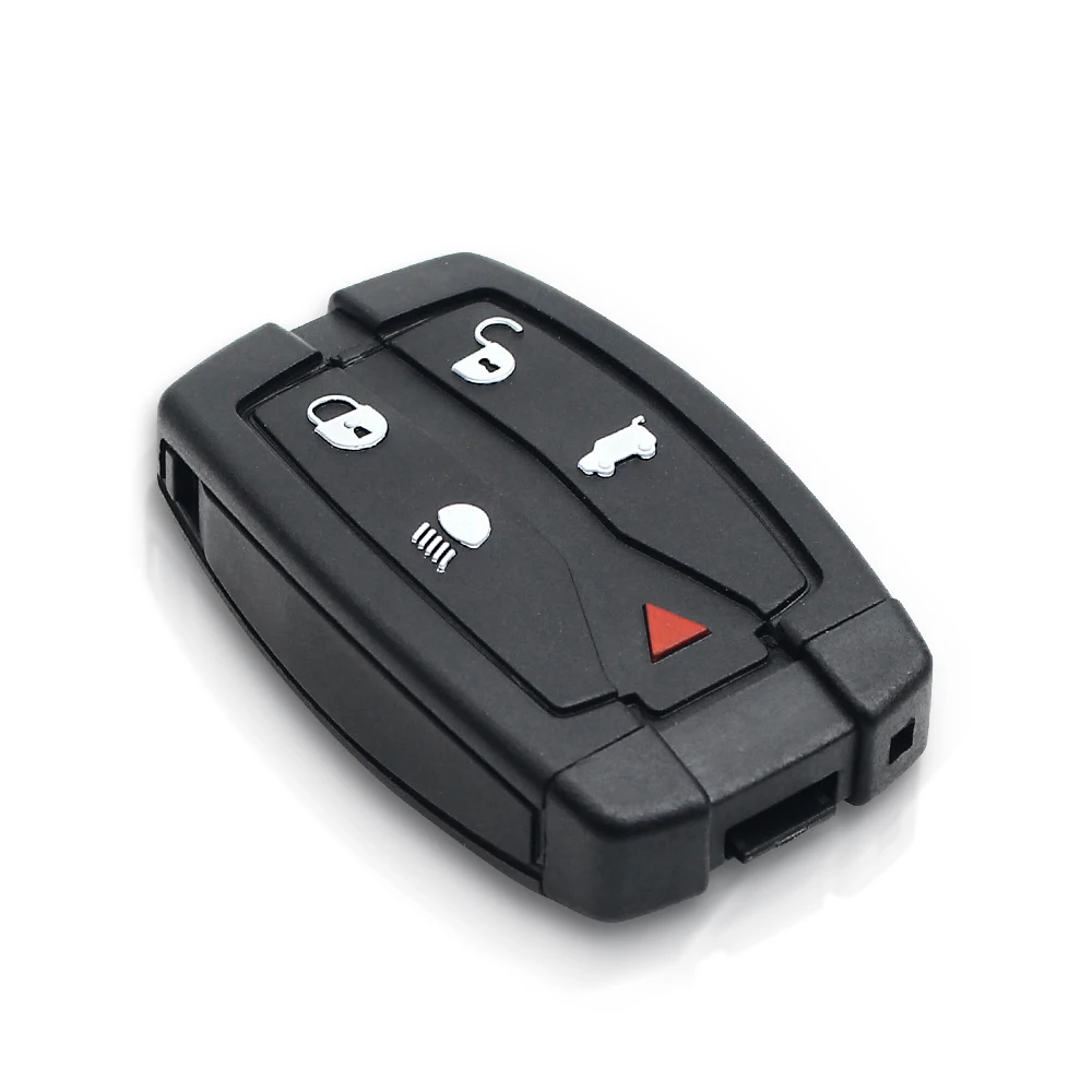 KEYYOU-carcasa de repuesto para llave inteligente, carcasa sin cortar, accesorios de coche, 5 botones, para Land Rover Freelander 2 Discovery Remote