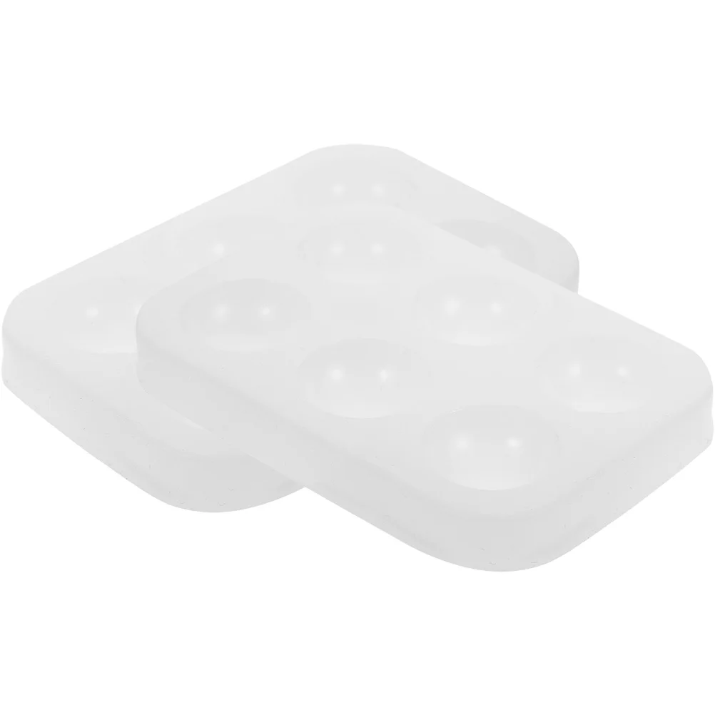 

2Pcs Six Hole Silicone Palette Easy Clean Reusable Watercolor Paint Compact Portable Gouache Supplies