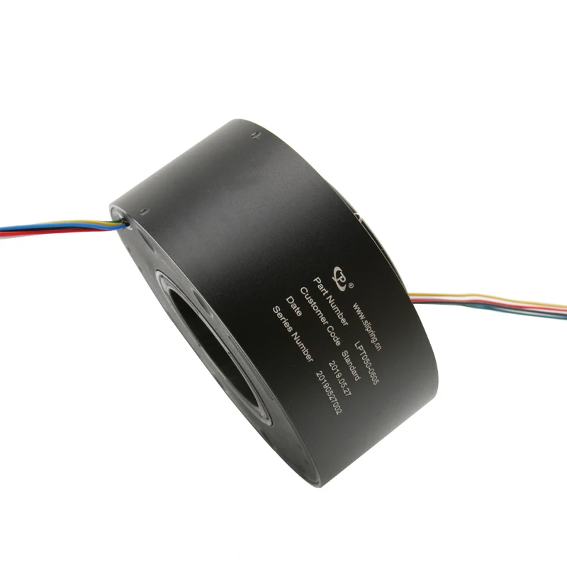 

JINPAT LPT050-0605 Through Bore Slip Rings Bore Size 50mm 6 Circuits 5A 380VAC/DC 0-300rpm Easy Install