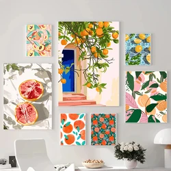 Pure and Fresh Style Fruits pittura ad acquerello Poster Canvas Printed Wall Art Picture Room Decor decorazione estetica per Grils