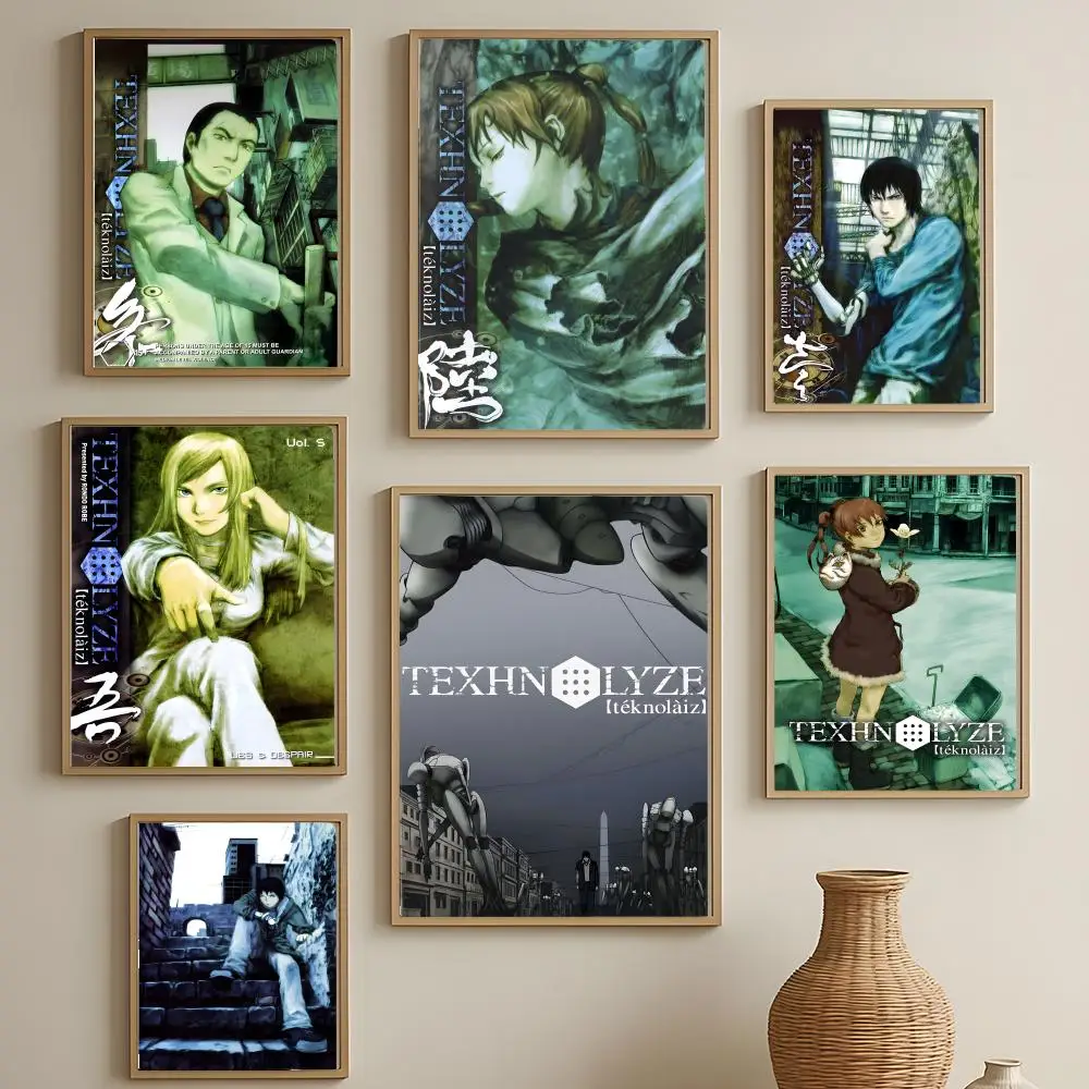 popular anime Texhnolyze Poster Versatile HD Waterproof Wall Art Self-Adhesive Decor for Any Space Ideal Gift