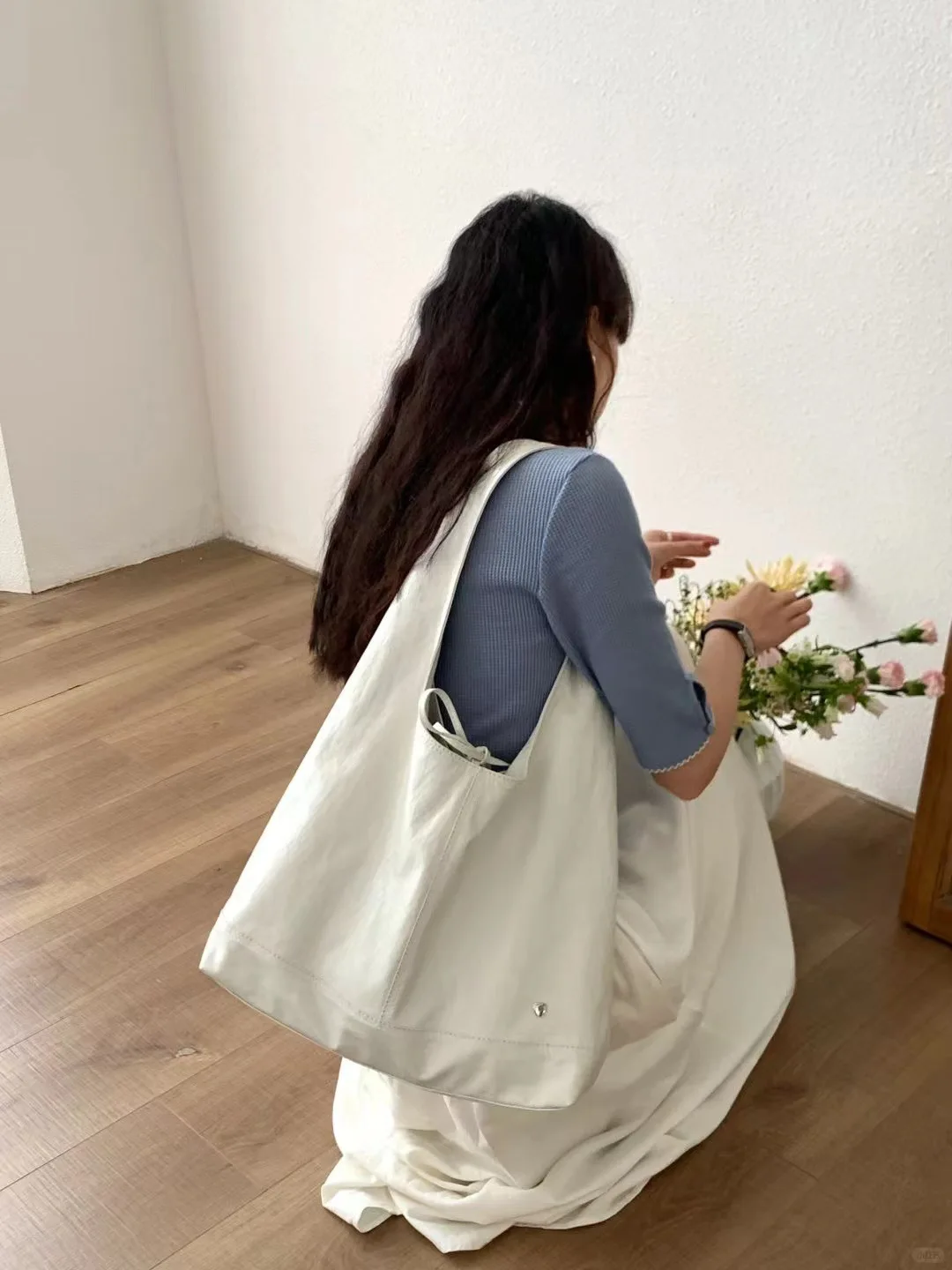 Sac à bandoulière simple de grande capacité pour femmes, fourre-tout polyvalent avec nœud papillon français, nouveau petit Desi