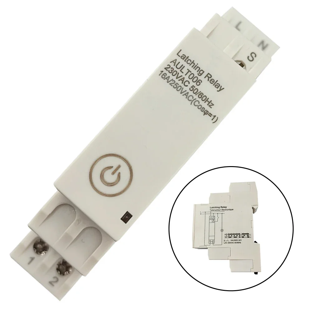 1pc AUL006 Pulse Timer Small Delay Relay 230V 20A DIN Rail Cyclic Timing Controller For Industrial Use Easy Installation