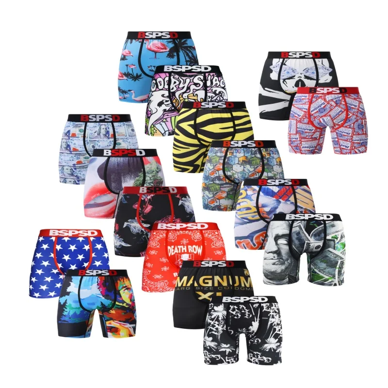 

Sexy Men Underwear Boxers 1Pcs Breathable Sweat-Wicking Man Swimming Underpants Plus Size Men Panties Men's Boxers Briefs Trunks