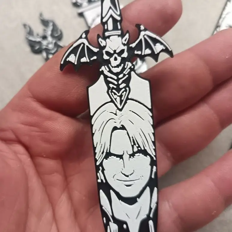Game Devil May Cry Dante Vergil 3D Printing Bookmark Role Play Sword and Sword Design Figures Birthday Gift Halloween Collection