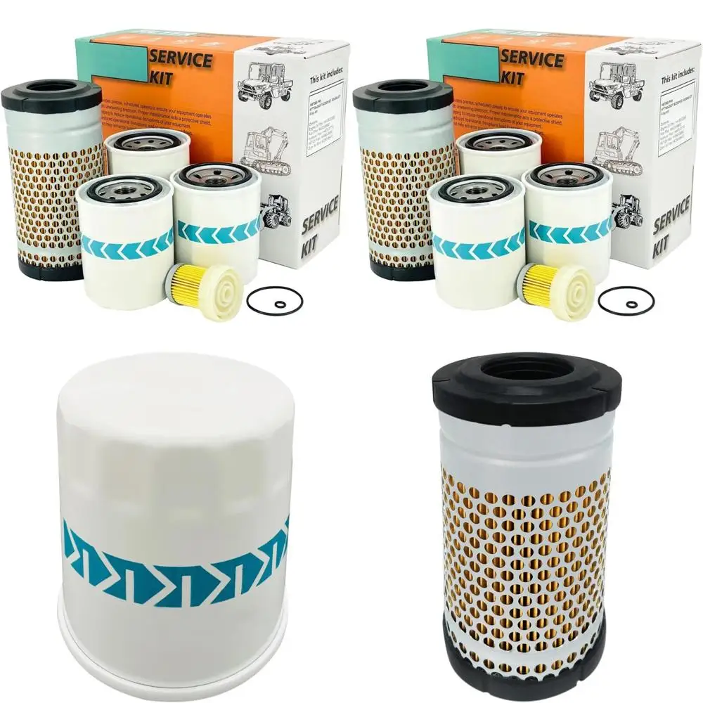 

Air Filter Maintenance Kit for B26 B2410 B7500 B7510 B7610 Models, Compatible with Inner/Oil/Hydraulic/HST Filters (White)