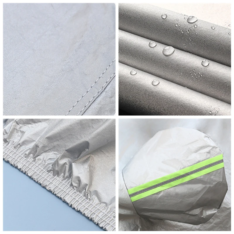 190T Waterproof Full Car Covers Dust Rain Snow Protective Outdoor Sun Uv Protection Universal Fit Suv Sedan Hatchback