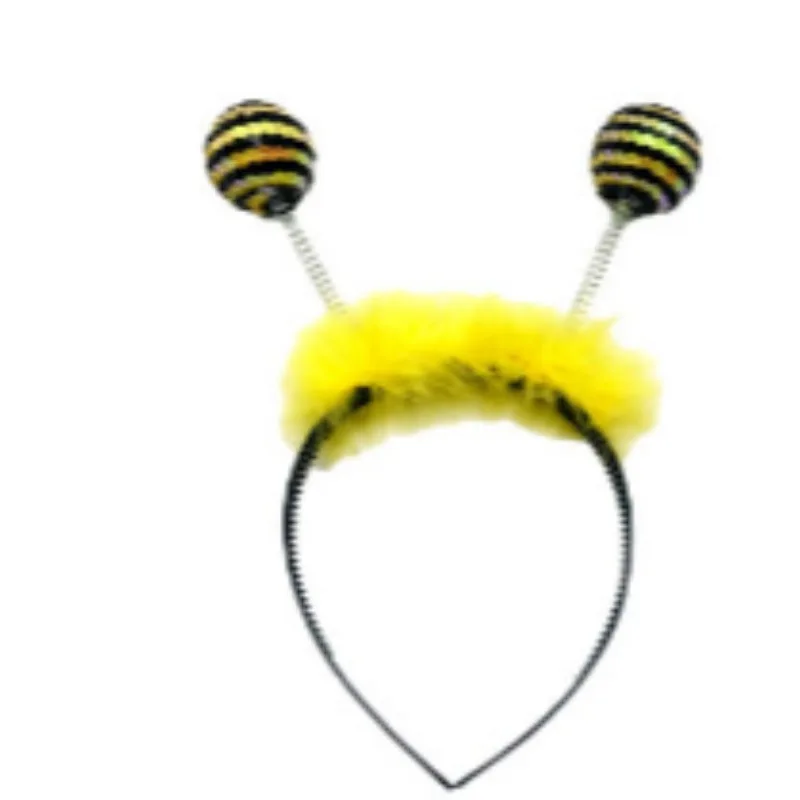 PESENAR-Diadema de abeja para fiesta de vacaciones, gafas, alas, disfraz de Halloween, diadema de antena, disfraz de abejorro