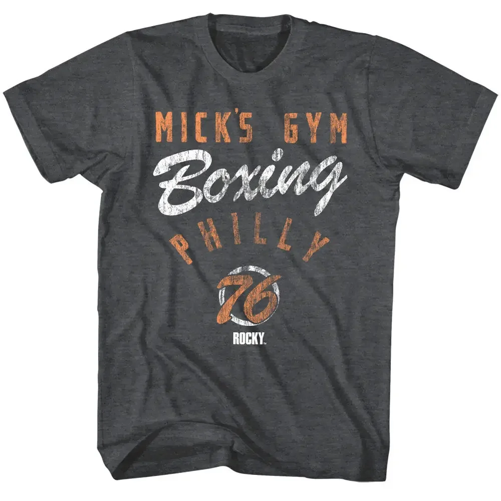 Balboa Mick's Philly Boxing Gym Men's T shirt Sport Club TeeAnime pattern luxury brand retro