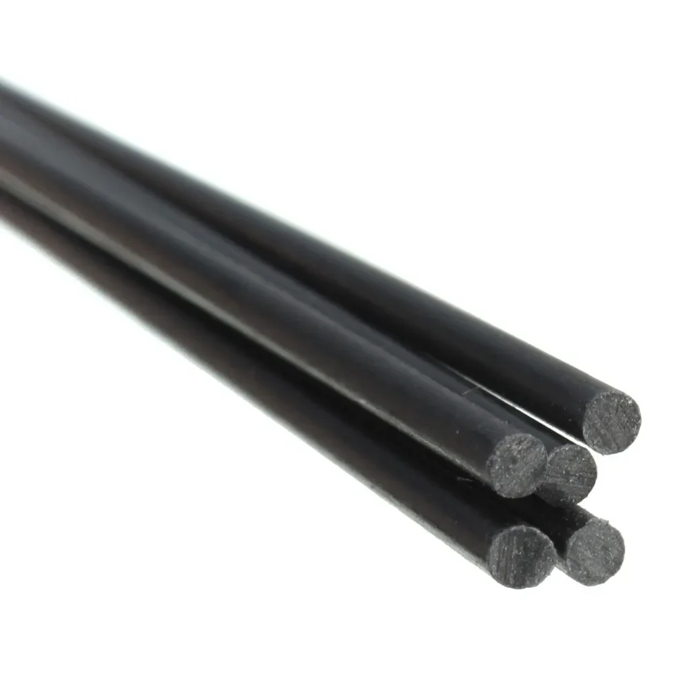 Round Carbon Fiber Bar Rods Diameter 1mm 2mm 3mm 4mm 5mm 6mm 7mm 8mm 9mm 10mm 11mm 12mm 14mm 15mm 16mm 18mm 20mm Length 500mm