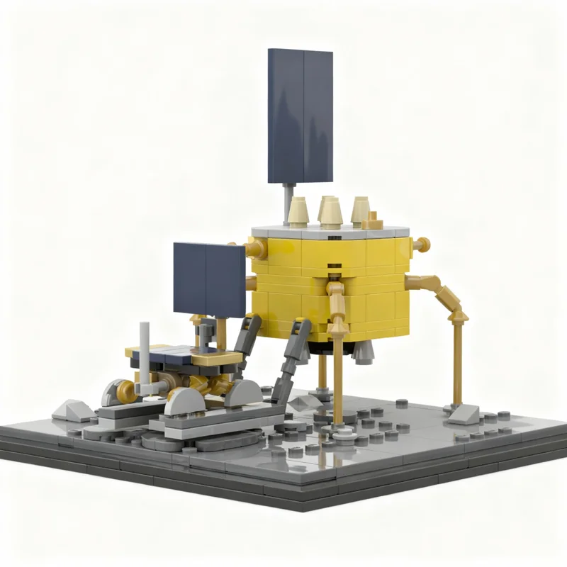 280pcs MOC LUPEX Lunar Lander Rover Space Model Building Blocks Construction Toy Christmas Gifts DIY Creative Idea Education