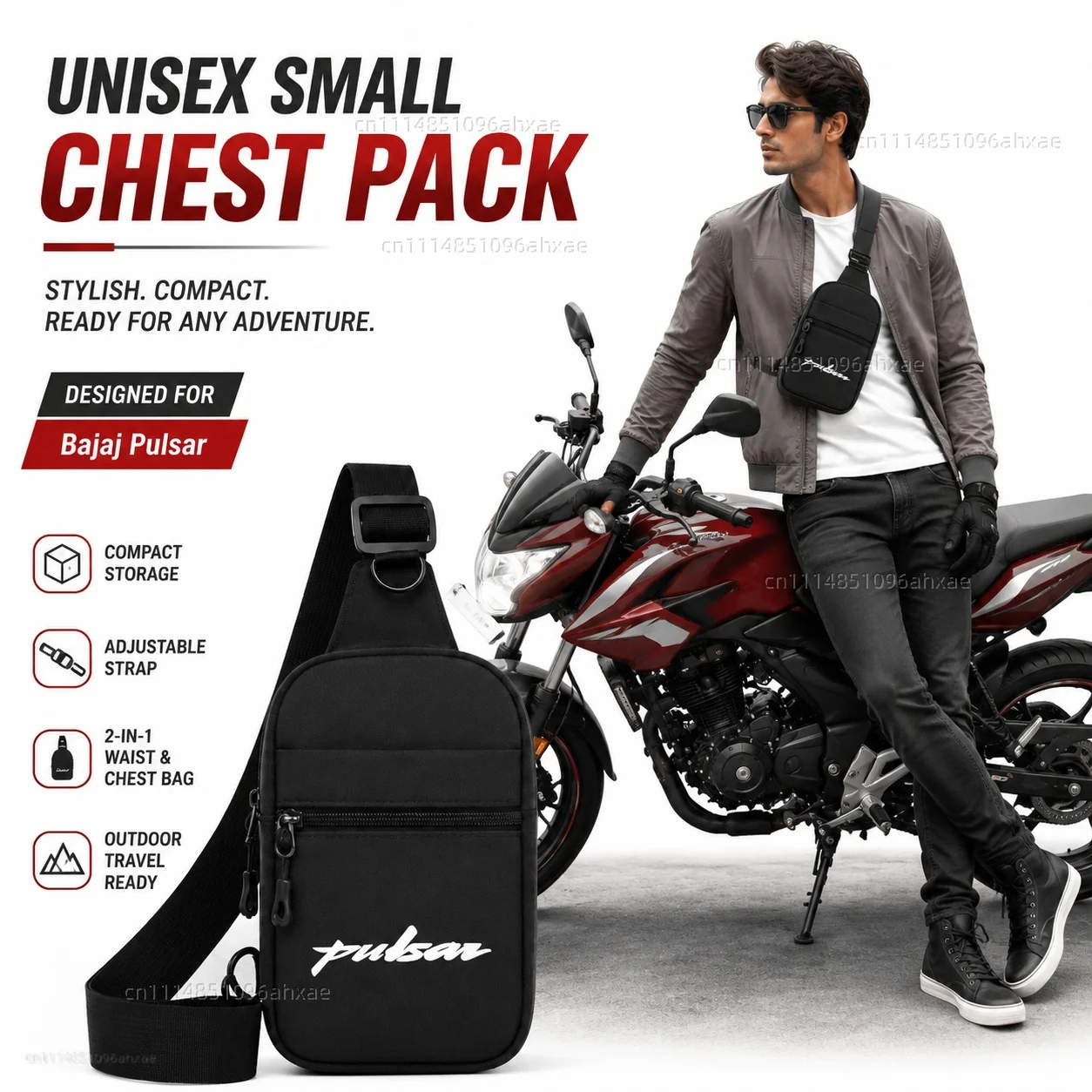 Motorcycle 2In1 Multi-functional Waist Bag Chest Bag Outdoor Travel Bag For Bajaj Pulsar 200 NS/200 RS/200 AS 200RS 200NS 200AS