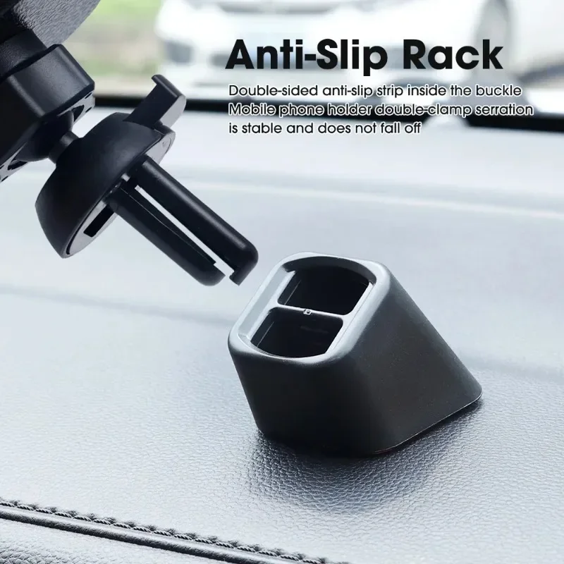 Mobile Phone Bracket Base in Car Dashboard Phone Holder Car Air Outlet Clip Bracket Base Cellphone GPS Stand Cradle Accessories