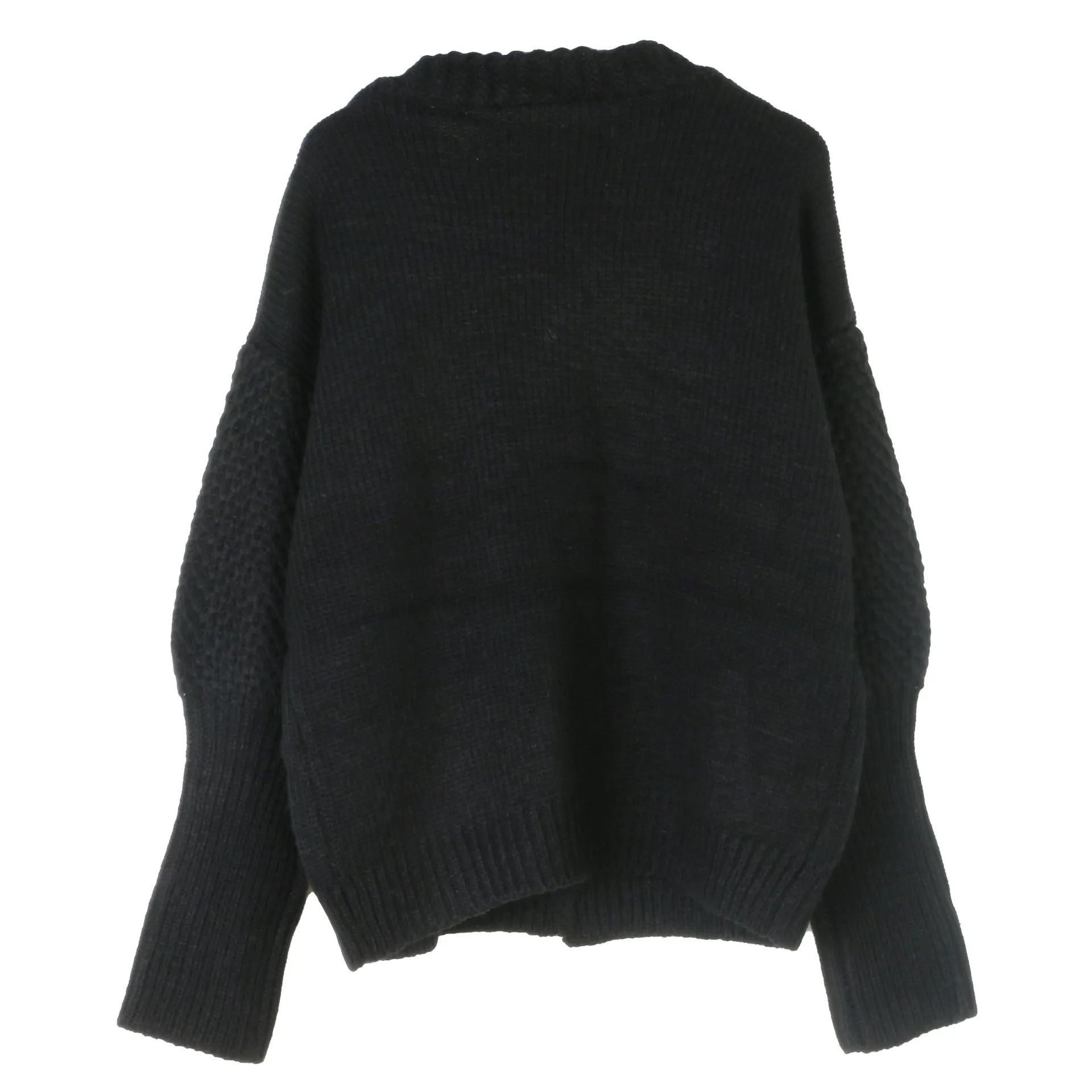 Retro Ethnic Style Flower Knitted Cardigan Embroidery V-neck Loose Casual Autumn And Winter New Warm Long-sleeved Women Sweater