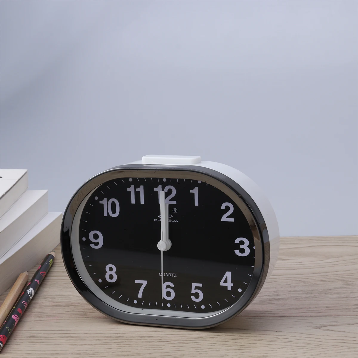 

's Small Alarm Clock Travel Non-Ticking Electronic Silent Quartz Analog Students