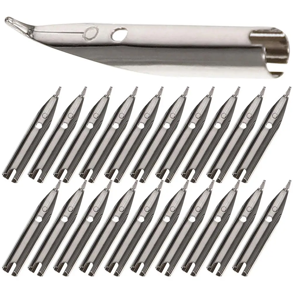 

15 Pcs Fountain Pen Nibs Replacement Tips for Dip Pens Students Premium Metal Writing Easy Calligraphy Set