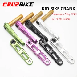 CRUZbike Children's Folding Bike Crankset Kid's Bicycle Hollow Tech Crank Ultralight  127/140/150mm  Aluminum Alloy 7075 Axis