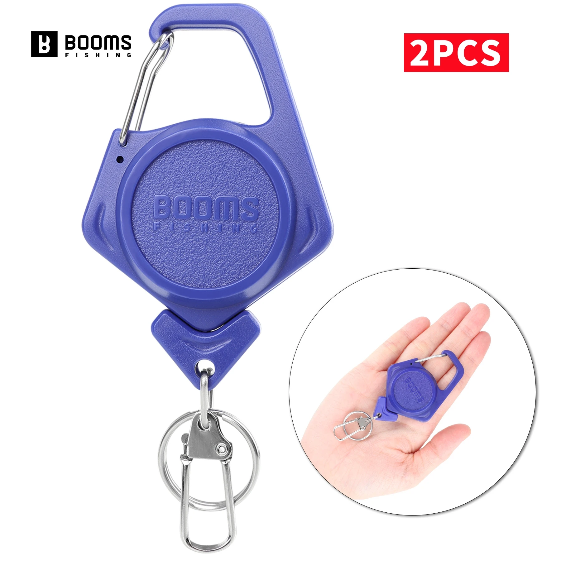 

Booms Fishing XW80 2pcs Retractable 70cm KeyChain Buckle Accessories Badge Holder Tools Accessories Fishing Zinger Retractor