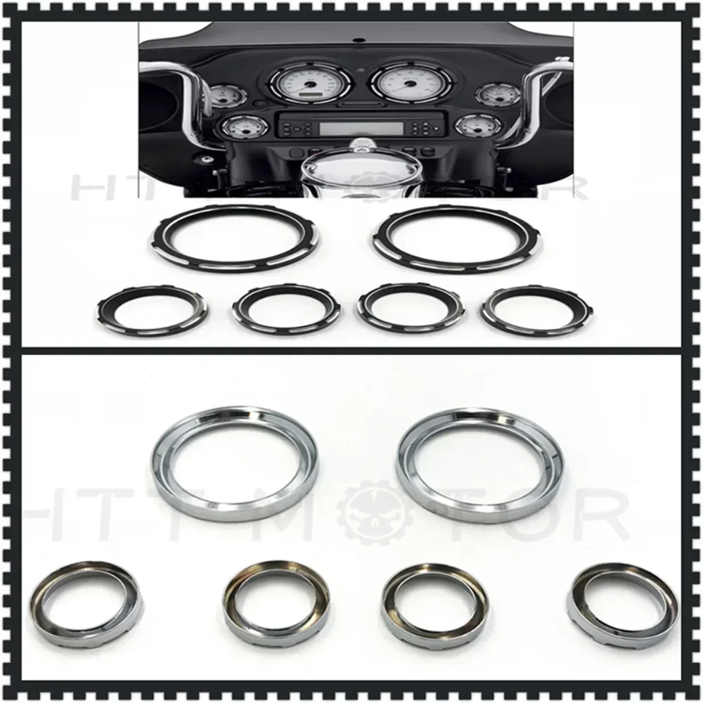 

Motorcycle Instrument Board Burst Gauge Bezel Cover For Harley 1996-2013 Electra Glide FLHTC FLHTCU FLHT