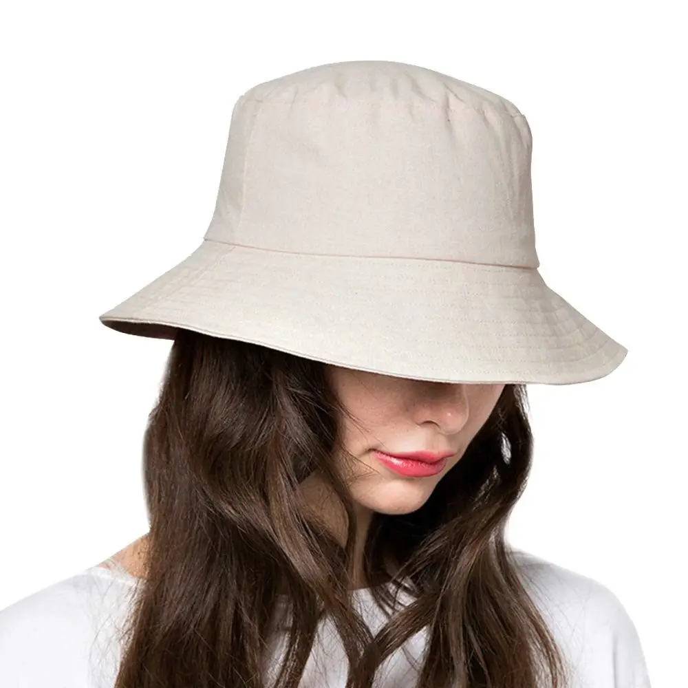 Picture 5: Men Women Portable Anti-UV Panama Hat Fisherman Cap Bucket Hat Sun Hat Beach Cap