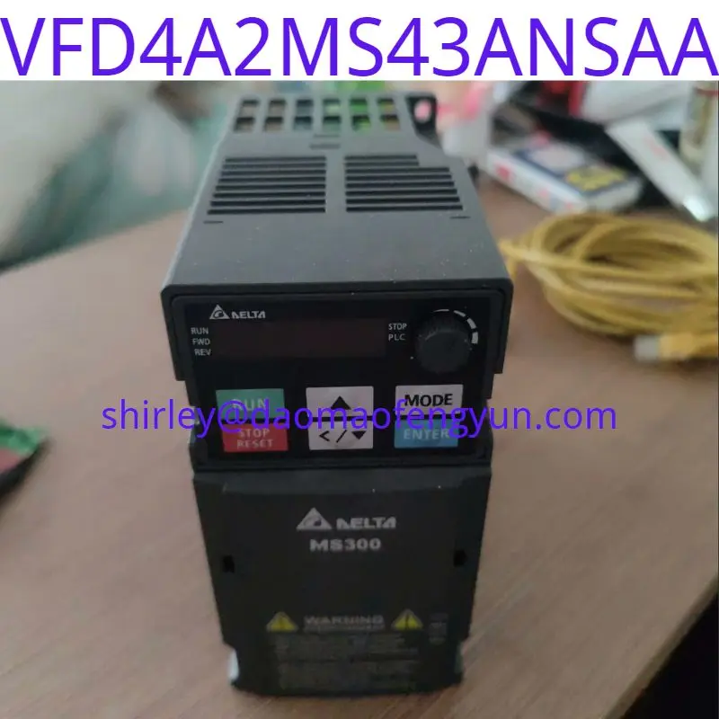 

Used Original frequency converter VFD4A2MS43ANSAA, power 1.5KW, 380V input voltage, supporting Modbus communication PLC function