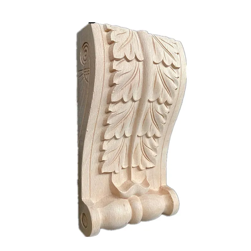 Wood Furniture Applique Door God Stage Stigma Pillar Decoration Accessories Creative Home Figurines Miniatures Furniture Legs