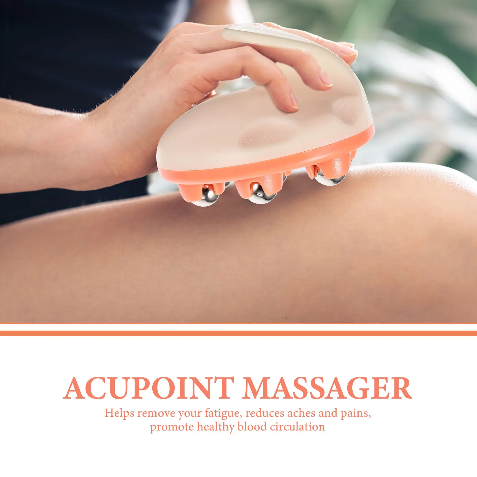 

Massage Roller for Full Body ABS Reusable Acupoint Foot Back Shoulder Hand Massager Portable Lightweight Home Office