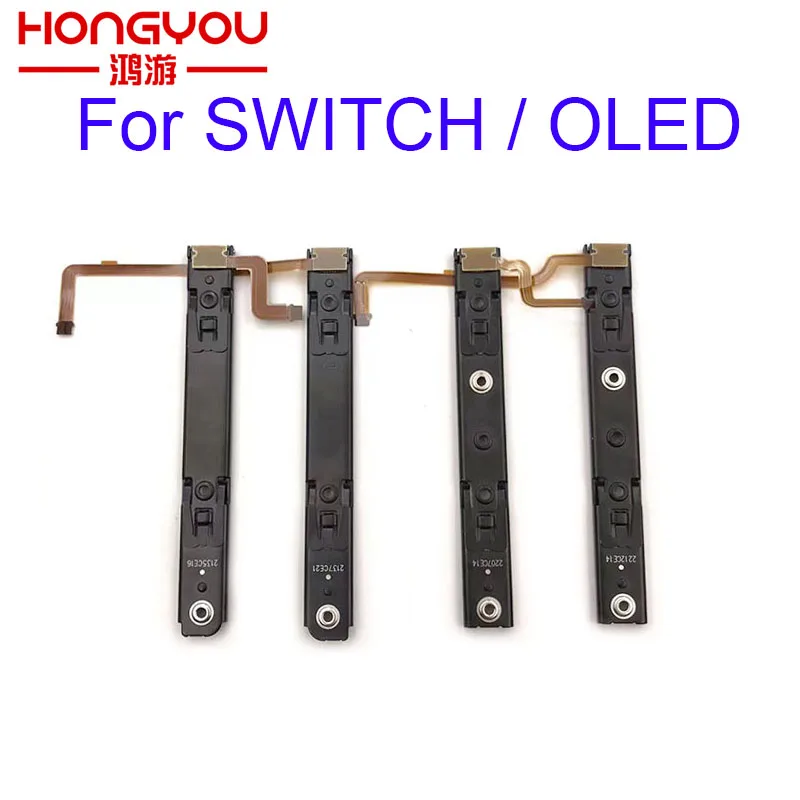 10pair Original Repart Part Right And Left Slide Rail With Flex Cable Fix Part For Nintendo Switch OLED Console NS Rebuild Track