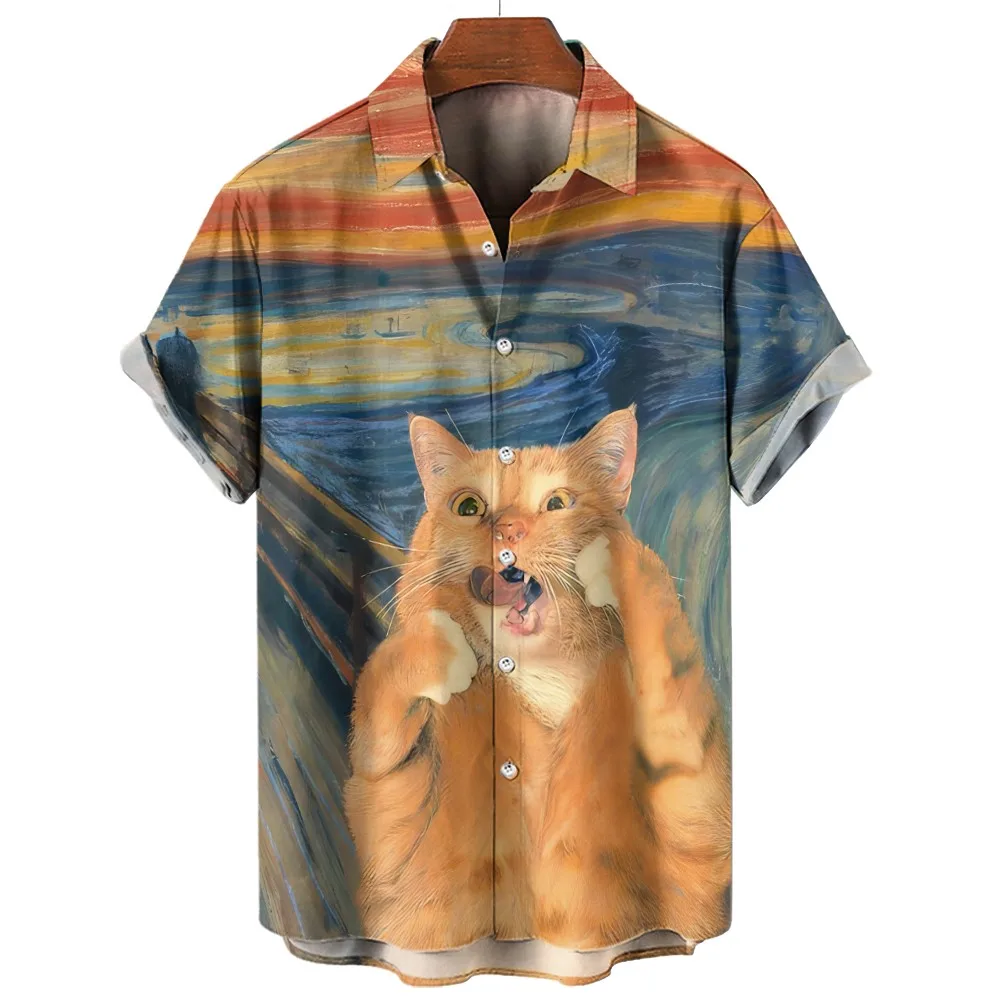 Mode Herren Kurzarmhemd Overs ize Omg Panda Grafik druck Shirt für Männer Omg Tier 3D Sublimation stilvolle Herren bekleidung